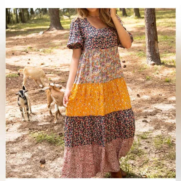 Natural Life Bohemian Style Maxi Dress Size Small - Picture 2 of 6